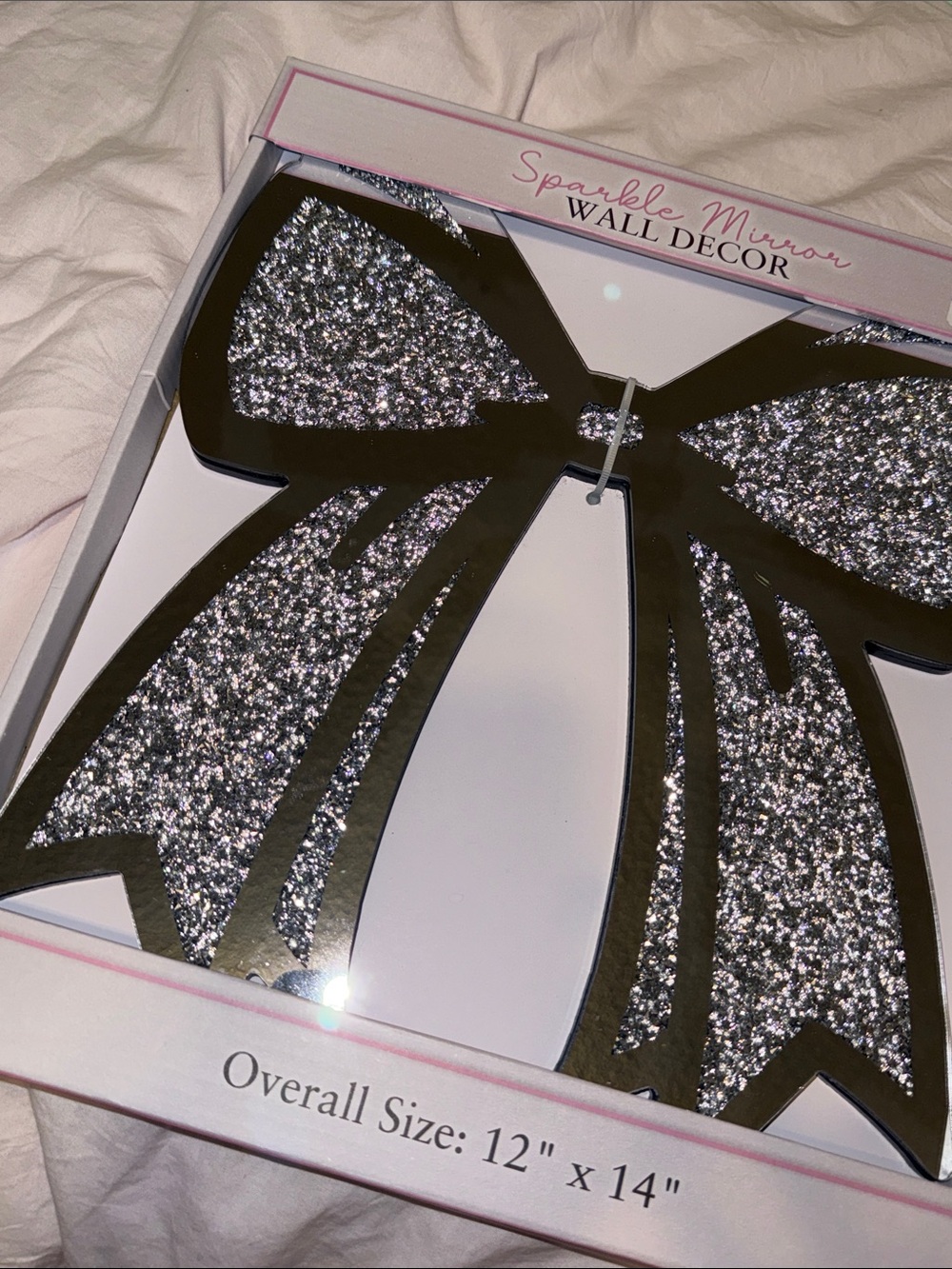 Wall Decor - Silver Glitter Bow